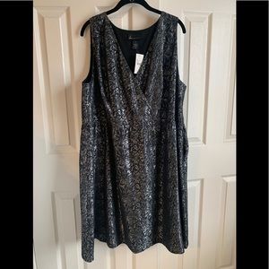 Lane Bryant Silver Grey Dress NWT Sz 22